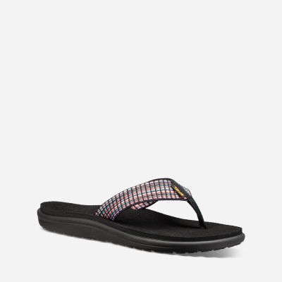 Teva Voya - Women's Teva Flip Flops - Multicolor Black | India (EXPK29143)